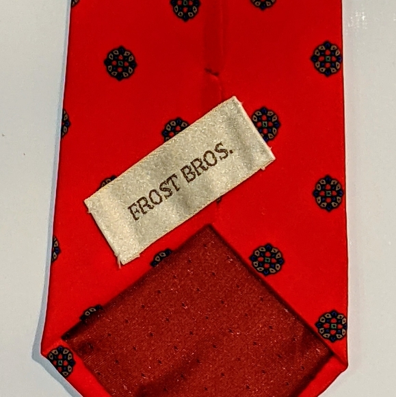 Red Frost Bros tie - Picture 3 of 3
